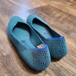 ROTHY'S The Flat Spruce Python Round Toe Shoes